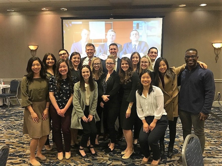 First and Second Year Biogen Fellows posing together